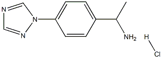 {1-[4-(1H-1,2,4-triazol-1-yl)phenyl]ethyl}amine hydrochloride Structure