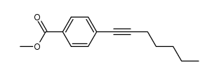 4-hept-1-ynyl-benzoic acid methyl ester结构式