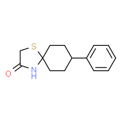 8-苯基-1-硫代-4-氮杂螺[4.5]癸-3-酮结构式