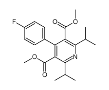 DIMETHYL 2,6-DIISOPROPYL-4-(4-FLUOROPHENYL)-PYRIDINE-3,5-DICARBOXYLATE Structure