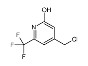 4-(chloromethyl)-6-(trifluoromethyl)-1H-pyridin-2-one结构式