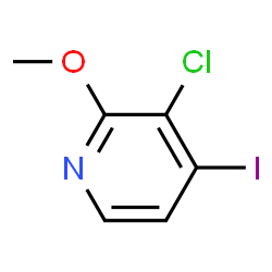 3-CHLORO-4-IODO-2-METHOXYPYRIDINE结构式