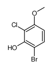 6-Bromo-2-chloro-3-methoxyphenol Structure
