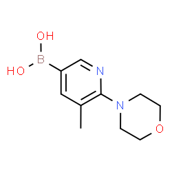 5-Methyl-6-morpholinopyridin-3-ylboronic acidhydrochloride structure