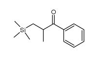 2-methyl-1-phenyl-3-trimethylsilylpropan-1-one Structure