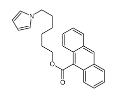 6-pyrrol-1-ylhexyl anthracene-9-carboxylate结构式