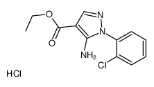 ethyl 5-amino-1-(2-chlorophenyl)-1H-pyrazole-4-carboxylate hydrochloride structure