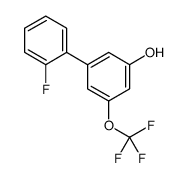 3-(2-fluorophenyl)-5-(trifluoromethoxy)phenol结构式