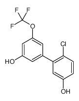 4-chloro-3-[3-hydroxy-5-(trifluoromethoxy)phenyl]phenol结构式