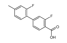 2-fluoro-4-(2-fluoro-4-methylphenyl)benzoic acid结构式