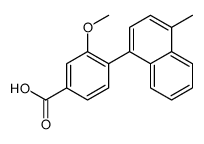 3-methoxy-4-(4-methylnaphthalen-1-yl)benzoic acid Structure