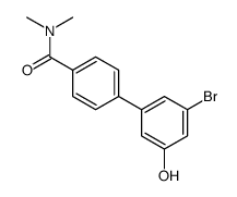 4-(3-bromo-5-hydroxyphenyl)-N,N-dimethylbenzamide结构式