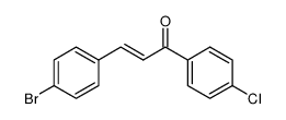 3-(4-bromophenyl)-1-(4-chlorophenyl)prop-2-en-1-one Structure