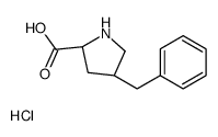 (2S,4R)-4-Benzylpyrrolidine-2-carboxylic acid hydrochloride结构式