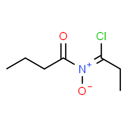 Propanimidoyl chloride,N-(1-oxobutyl)-,N-oxide (9CI) structure