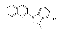 2-(1-methyl-1H-indol-3-yl)quinoline hydrochloride结构式