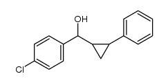 (4-chlorophenyl)(2-phenylcyclopropyl)methanol结构式