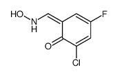 2-chloro-4-fluoro-6-[(hydroxyamino)methylidene]cyclohexa-2,4-dien-1-one Structure