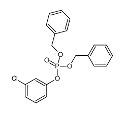 dibenzyl (3-chlorophenyl) phosphate Structure