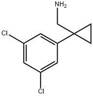 [1-(3,5-dichlorophenyl)cyclopropyl]methanamine Structure