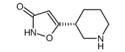 3(2H)-Isoxazolone,5-(3-piperidinyl)-,(R)-(9CI) picture