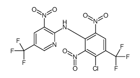 N-[3-chloro-2,6-dinitro-4-(trifluoromethyl)phenyl]-3-nitro-5-(trifluoromethyl)pyridin-2-amine结构式