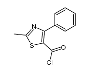 2-methyl-4-phenyl-thiazole-5-carbonyl chloride Structure