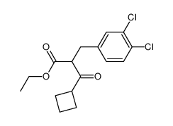 ethyl 3-cyclobutyl-2-[(3,4-dichlorophenyl)methyl]-3-oxopropanoate Structure