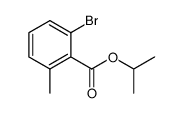 2-bromo-6-methylbenzoic acid isopropyl ester结构式