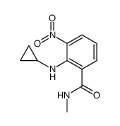 2-(cyclopropylamino)-N-methyl-3-nitrobenzamide结构式
