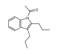 1-(2,3-dipropylindol-1-yl)ethanone Structure