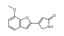 4-(7-methoxybenzofuran-2-yl)-1H-pyrrol-2(5H)-one结构式