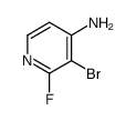 3-溴-2-氟吡啶-4-胺结构式