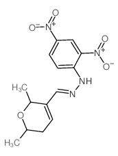 N-[(2,6-dimethyl-5,6-dihydro-2H-pyran-3-yl)methylideneamino]-2,4-dinitro-aniline picture