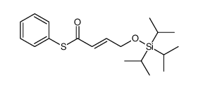 (E)-S-phenyl 4-((triisopropylsilyl)oxy)but-2-enethioate结构式
