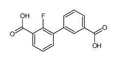 3-(3-carboxyphenyl)-2-fluorobenzoic acid结构式