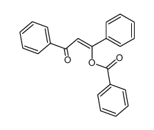 (Z)-3-oxo-1,3-diphenylprop-1-en-1-yl benzoate结构式