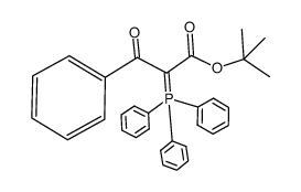 t-butyl 3-oxo-(2-triphenylphosphoranylidine)-3-phenylpropionate结构式