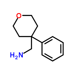 (4-苯基四氢吡喃-4-基)甲胺结构式