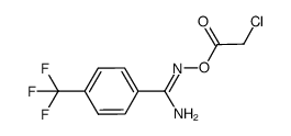 N'-(2-chloroacetoxy)-4-(trifluoromethyl)benzimidamide Structure