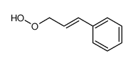 3-phenylprop-2-enyl hydroxyperoxide Structure
