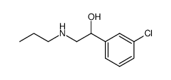 1-(3-chlorophenyl)-2-(n-propylamino)ethanol结构式