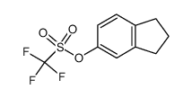 2,3-dihydro-1H-inden-5-yl trifluoromethanesulfonate结构式
