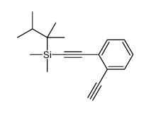 2,3-dimethylbutan-2-yl-[2-(2-ethynylphenyl)ethynyl]-dimethylsilane Structure