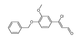β-(3-methoxy-4-(benzyloxy)phenyl)-β-chloracrolein Structure