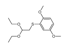 2-(2,5-dimethoxyphenylthio)acetaldehyde diethyl acetal结构式