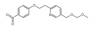 5-methoxymethoxymethyl-2-[2-(4-nitrophenoxy)ethyl]pyridine结构式
