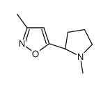 Isoxazole, 3-methyl-5-[(2S)-1-methyl-2-pyrrolidinyl]- (9CI) picture