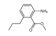 Benzoic acid, 2-amino-6-propyl-, methyl ester (9CI) Structure