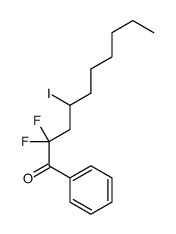 2,2-difluoro-4-iodo-1-phenyldecan-1-one Structure